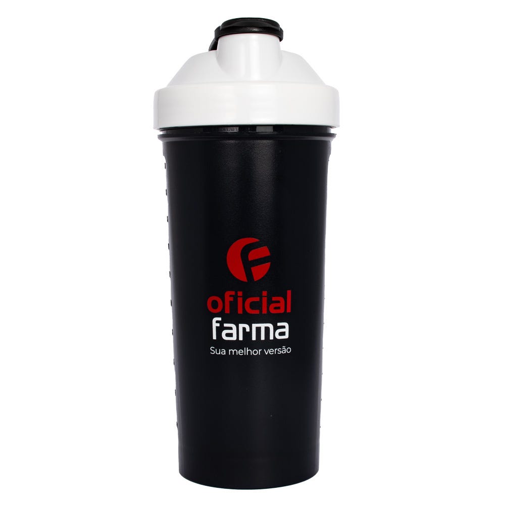 Coqueteleira Preta e Branca 600mL