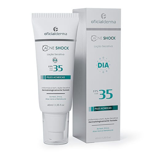 AcneShock Lo&ccedil;&atilde;o Secativa Tonalizante FPS 35 40mL