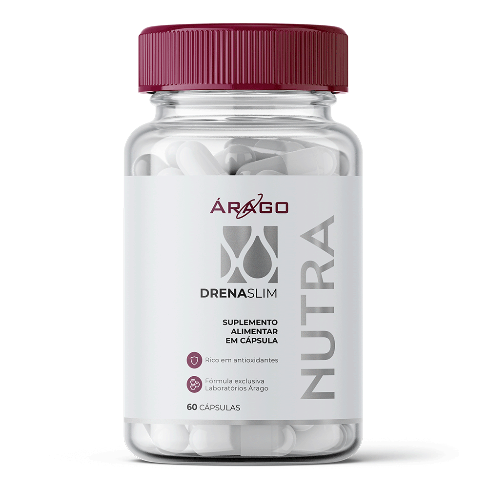 Árago Nutra Drena Slim - Drenagem Linfática - 60 Cápsulas