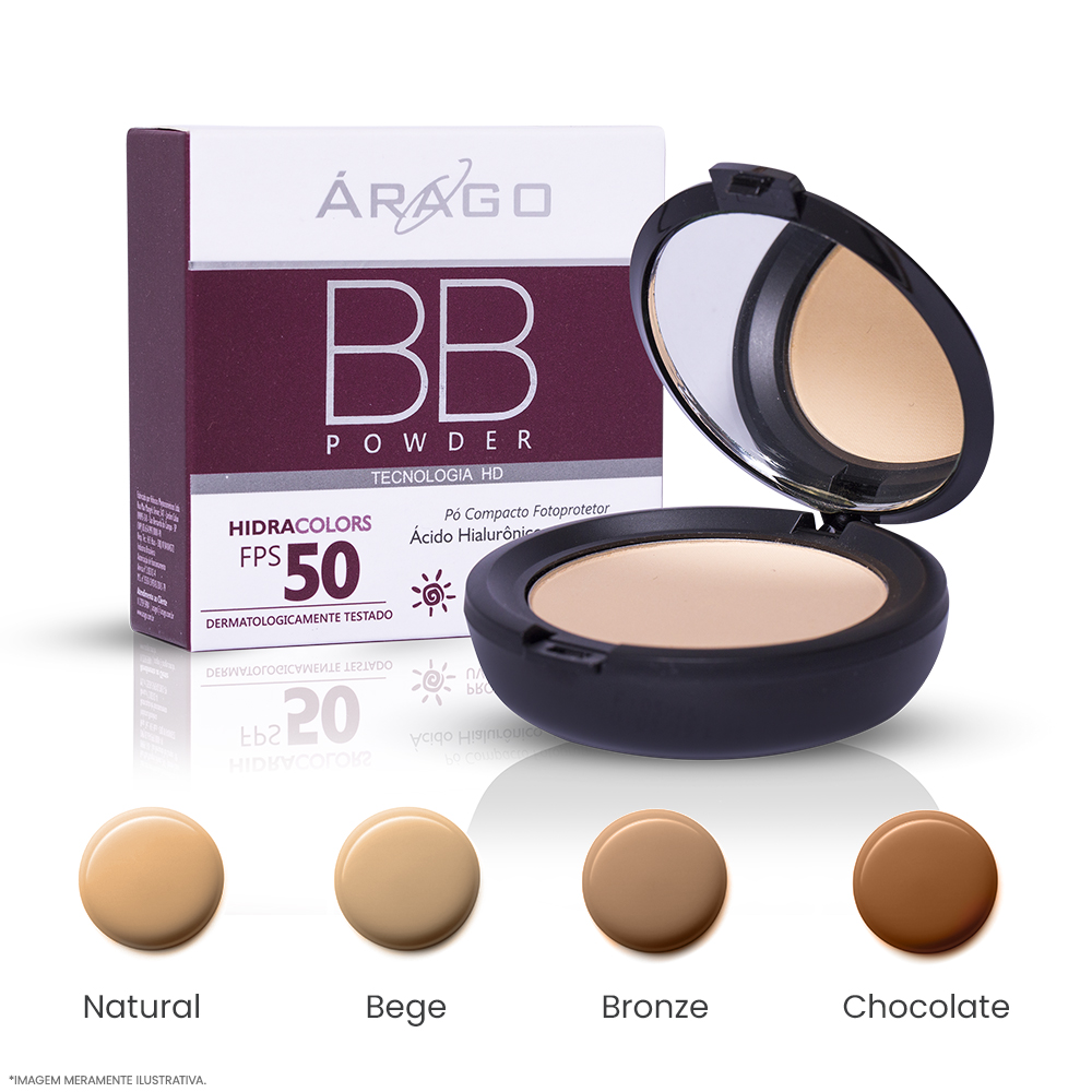 BB Powder FPS 50 Protetor Solar Pó Compacto com Ácido Hialurônico 12g