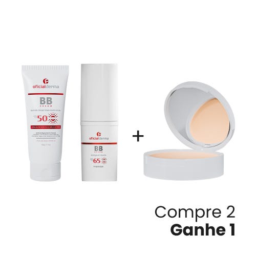 Pack Maquiagem com prote&ccedil;&atilde;o solar