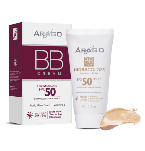 BB Cream FPS 50 Protetor Solar Tonalizante com Ácido Hialurônico 60g Natural