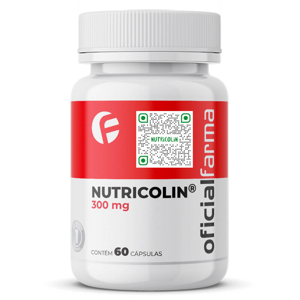 Nutricolin® 300mg 60 Cápsulas com Selo de Autenticidade