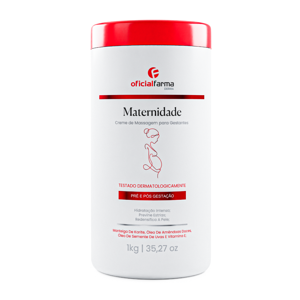 Creme para Estrias e Massagem Pré e Pós Maternidade 1kg