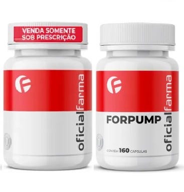 Tribulus Terrestris + ativos - linha Composto de Testosterona 60 Doses + Forpump Vasodilatador 160 Cápsulas