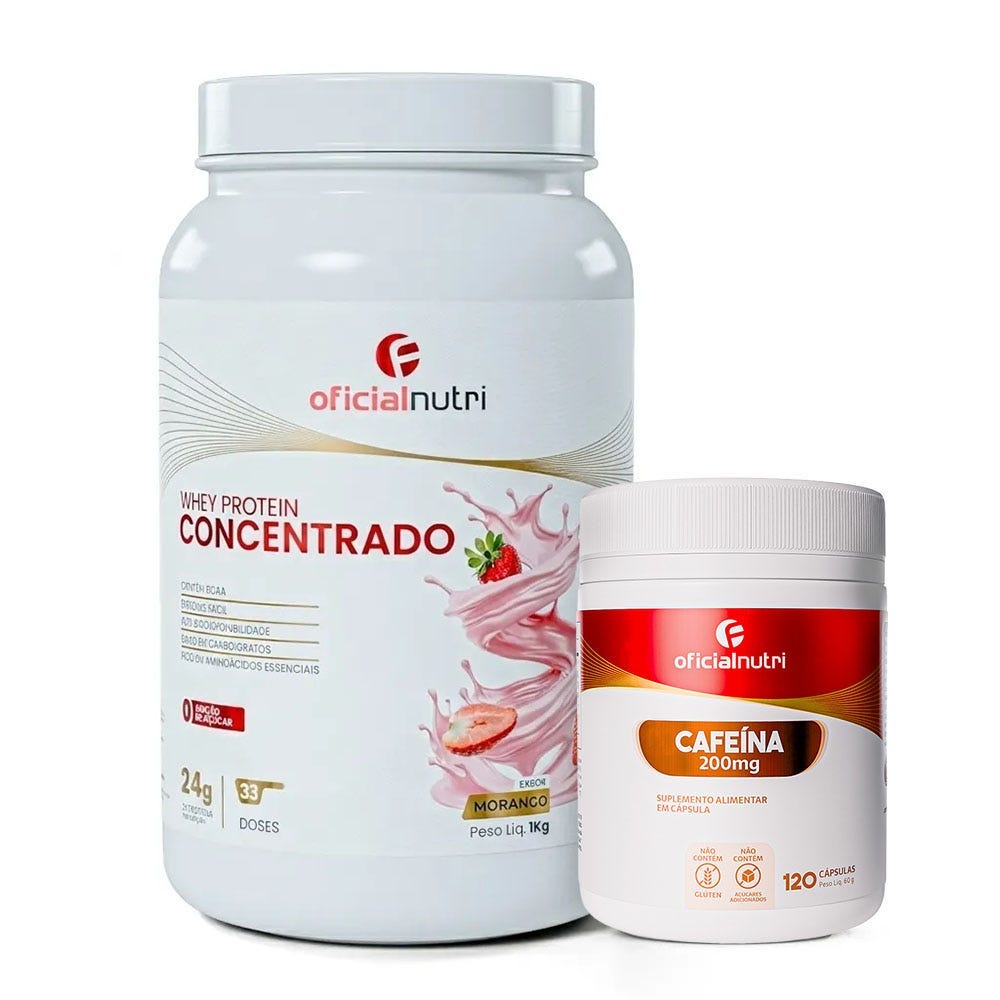 Whey Protein Concentrado + Cafeína
